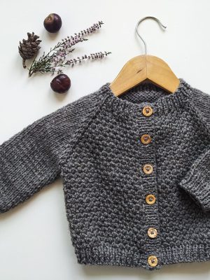 Baby cardigan knitting PDF
