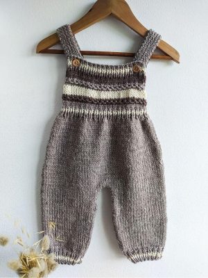 Saturno Overalls, cozy knitted romper for baby