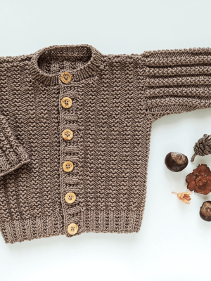 Shumard Cardigan, soft and comfortable knitting pattern for baby