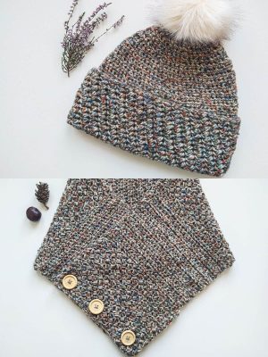 Falling Leaves Hat and Scarf crochet set