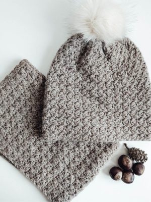 Wildflowers hat and cowl set